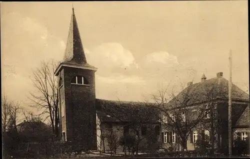 Ak Rickelrath Wegberg Nordrhein Westfalen, Partie an der Kirche