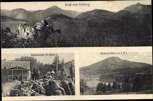 Ak Königswinter am Rhein, Oelberg, Ölberg, Siebengebirge, Restauration