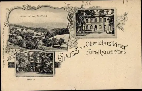 Ak Oberlahnstein Lahnstein am Rhein, Oberlahnsteiner Forsthaus, Pavillon
