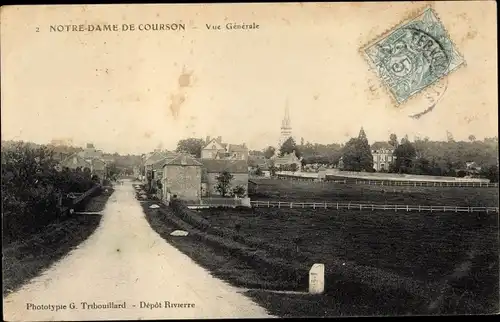 Ak Notre Dame de Courson Calvados, Vue generale