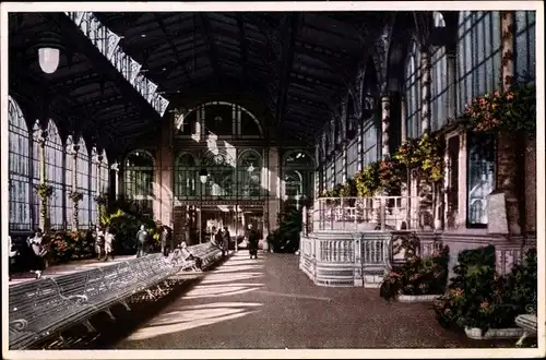 Ak Karlovy Vary Karlsbad Stadt, Innere Sprudelkolonnade