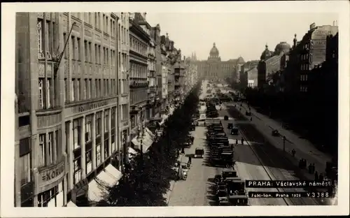 Foto Ak Praha Prag, Vaclavske namesti, Straßenpartie