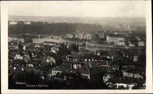 Ak Praha Prag Tschechien, Pohled s Petrina