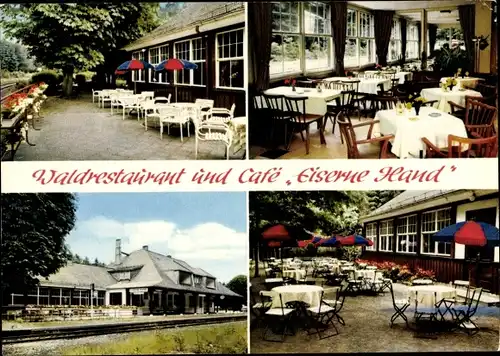 Ak Wiesbaden in Hessen, Waldrestaurant und Café Eiserne Hand