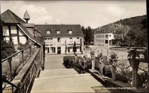 Ak Königswinter am Rhein, Kloster Heisterbach, Treppe, Straßenpartie