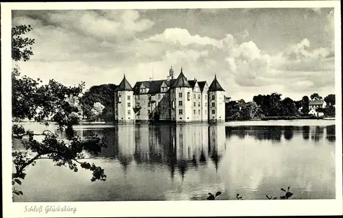 Ak Glücksburg an der Ostsee, Blick auf das Schloss
