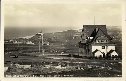 Ak Kampen auf Sylt, Haus Meeresblick, Kliffende