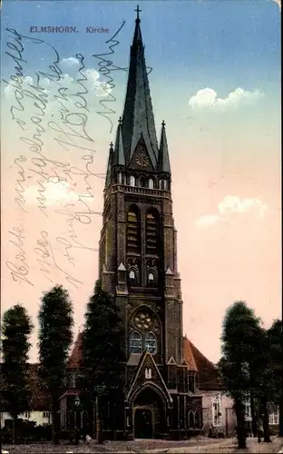 Ak Elmshorn in Schleswig Holstein, Nikolaikirche 