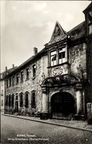 Ak Alsfeld in Hessen, Altes Ritterhaus, Wallachshaus