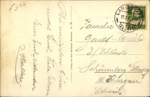 Ak Lörrach in Baden, Blick auf die Stadt, Fabrikanlagen