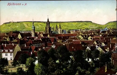 Ak Heilbronn am Neckar, Totale, Blick über die Stadt