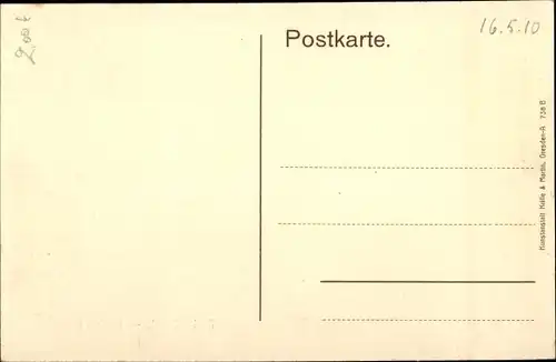 Ak Ostrau Bad Schandau Sächsische Schweiz, Kuhstall, Besucher