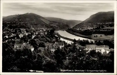 Ak Eberbach am Neckar Odenwald Baden, Gesamtansicht