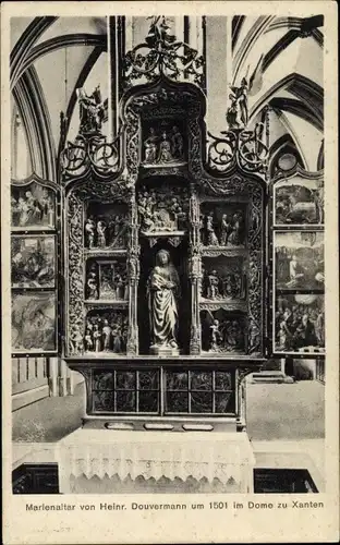 Ak Xanten am Niederrhein, Marienaltar von 1501 im Dom