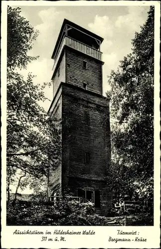 Ak Hildesheim in Niedersachsen, Hildesheimer Wald, Aussichtsturm