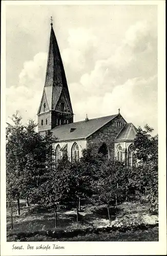 Ak Soest in Westfalen, Schiefer Turm