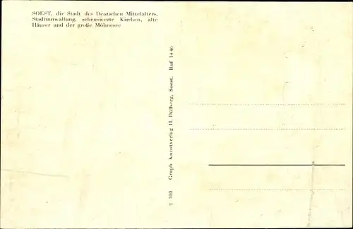 Ak Soest in Westfalen, Schiefer Turm