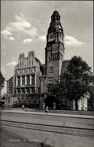 Ak Gladbeck im Ruhrgebiet Westfalen, Rathaus