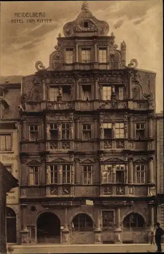 Ak Heidelberg am Neckar, Hotel zum Ritter, Giebelhaus