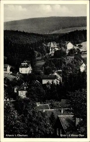 Ak Altenau Clausthal Zellerfeld im Oberharz, Blick i. d. Kleine Oker