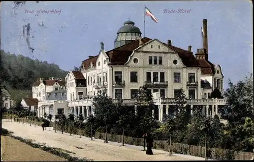 Ak Bad Salzschlirf in Hessen, Badehotel