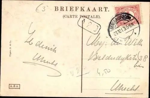 Ak Bergen op Zoom Nordbrabant Niederlande, Steenbergsche straat