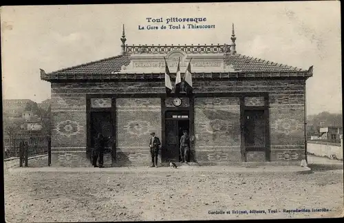 Ak Toul Meurthe et Moselle, Gare de Toul à Thiaucourt