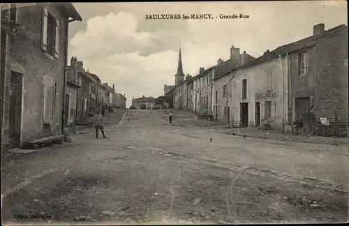 Ak Saulxures Meurthe et Moselle, Grande Rue, Boulangerie