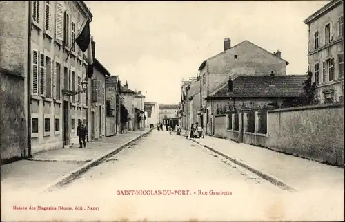 Ak Saint Nicolas du Port Meurthe et Moselle, Rue Gambetta