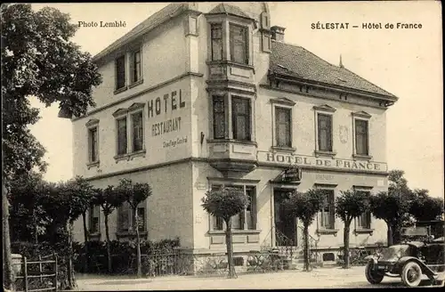 Ak Sélestat Schlettstadt Elsass Bas Rhin, Hotel de France