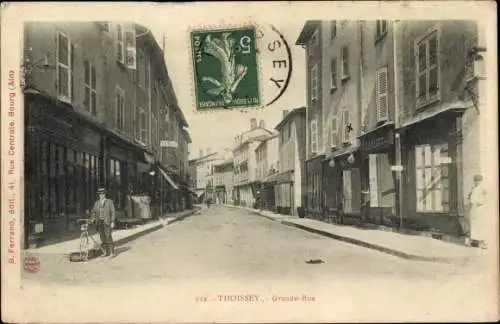 Ak Thoissey Ain, Grande Rue