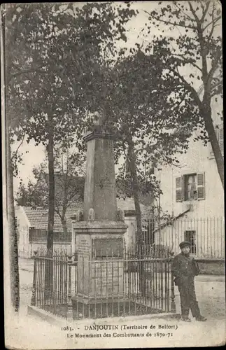 Ak Danjoutin Territoire de Belfort, Le Monument des Combattants de 1870-1871