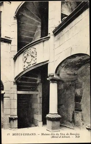 Ak Montferrand Gironde, Maison dite du Site de Beaujeu