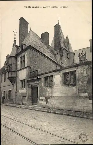 Ak Bourges Cher, Hotel Cujas, Musee