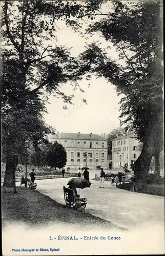 Ak Épinal Lothringen Vosges, Entree du Cours