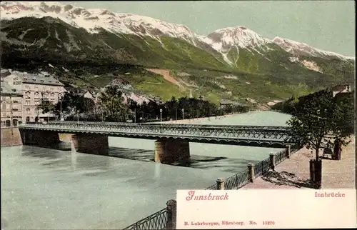 Ak Innsbruck in Tirol, Innbrücke