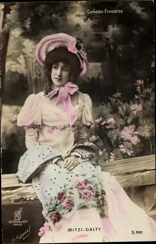 Ak Schauspielerin Mitzi Dalti, Portrait, Comedie Francaise