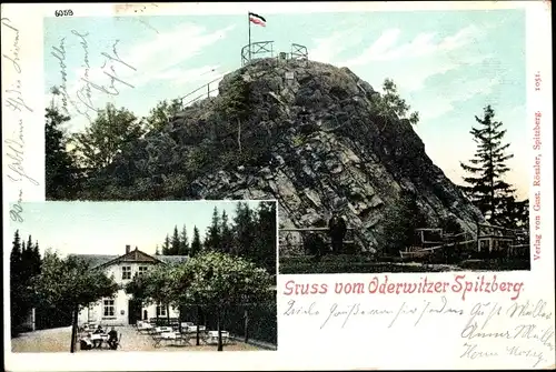 Ak Oderwitz in der Oberlausitz, Gasthof Spitzberg