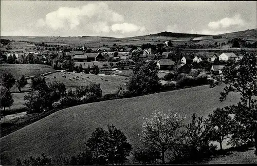 Ak Hembsen Brakel Weserbergland, Blick auf den Ort, Felder, Häuser