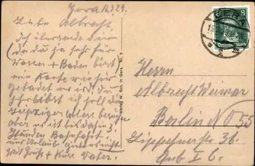 Ak Gera in Thüringen, Sommerbad, Badegäste