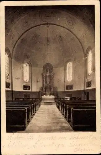 Ak München Bayern, Othopädische Klinik, Innenansicht der Katholischen Kirche