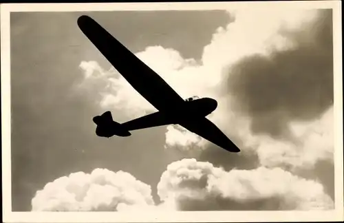 Ak Deutscher Segelflug, Segelflugzeug Typ Rhönsperber kurz nach dem Start