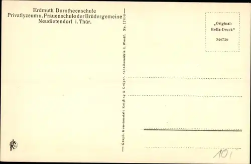 Ak Neudietendorf Nesse Apfelstädt Thüringen, Blick in die Lehrküche, Erdmuth Dorotheenschule