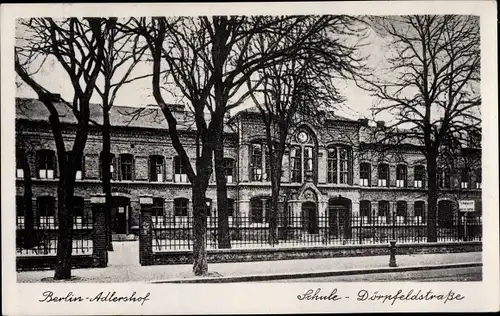Ak Berlin Treptow Adlershof, Schule in der Dörpfeldstraße