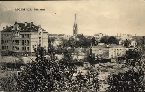 Ak Berlin Treptow Adlershof, Anna Seghers Schule, Panorama