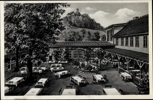 Ak Bad Blankenburg Thüringen, Hotel Goldener Löwe, Erwin Höland, am Markt