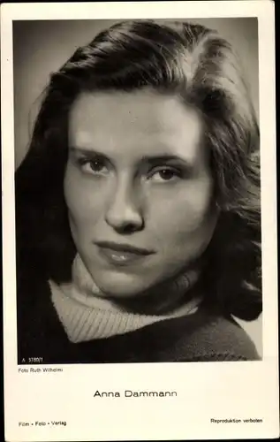 Ak Schauspielerin Anna Dammann, Portrait