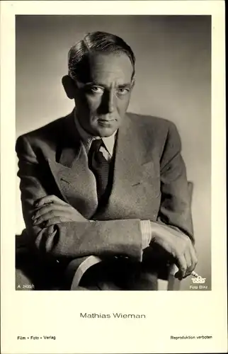 Ak Schauspieler Mathias Wiemann, Portrait, Film Foto Verlag A 3435/1