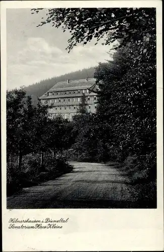 Ak Helmarshausen Bad Karlshafen an der Oberweser Hessen, Sanatorium Haus Kleine