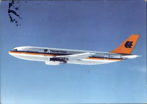 Ak Passagierflugzeug der Hapag Lloyd, Airbus A 300 B 4